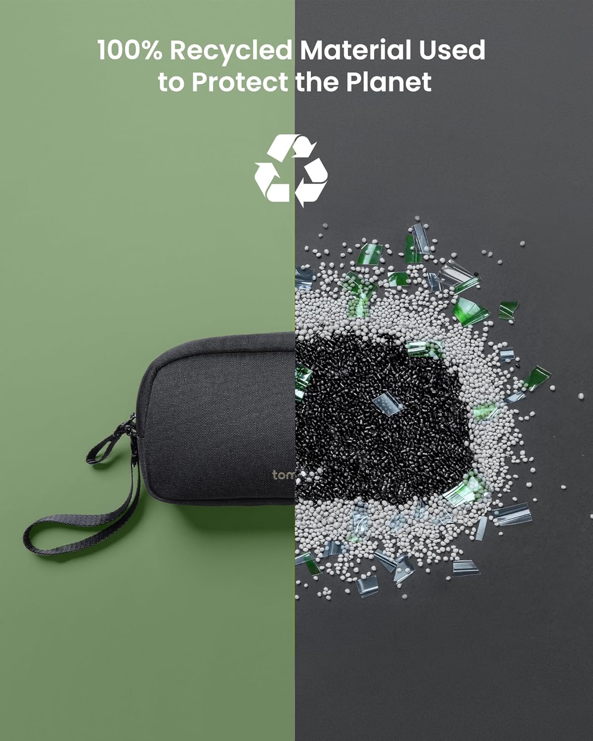 tomtoc accessoire tas kabel hoes, elektronica tech laptop accessoires organiser tas reis accessoires etui voor adapter, muis, kabel, voeding, lader, harde schijf - Image 6