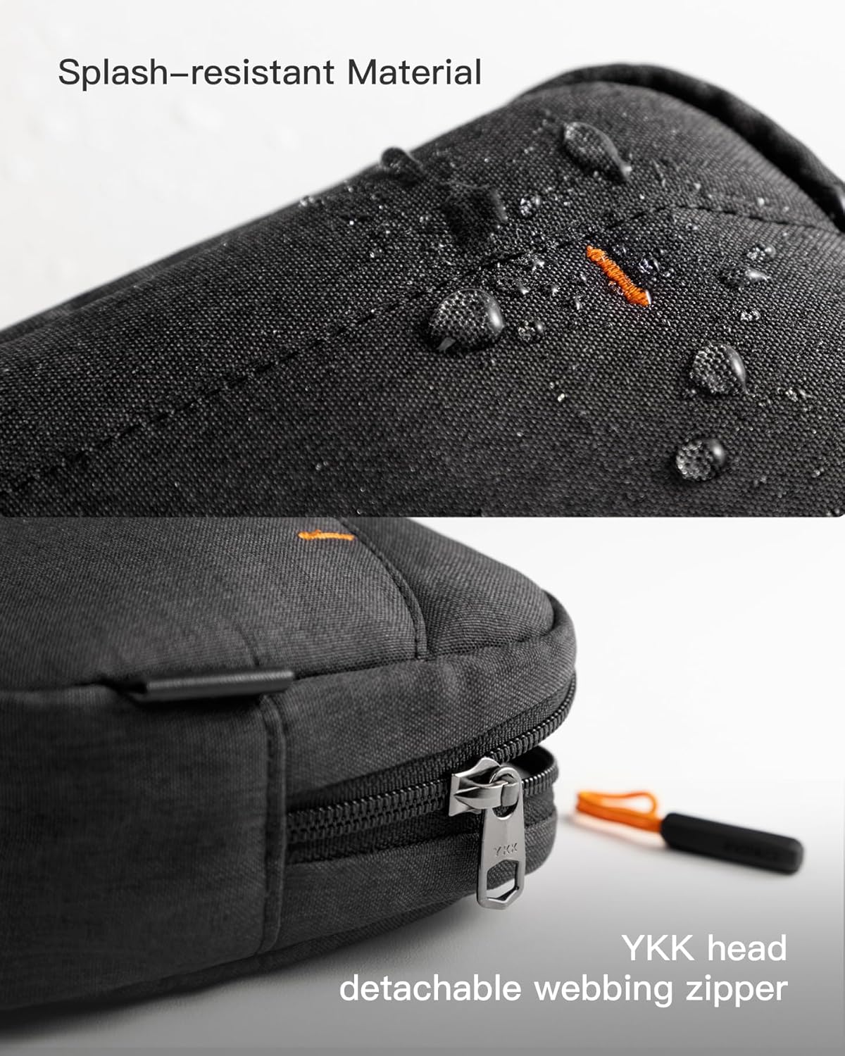 IInateck Kabeltas, elektronica-organizer, spatwaterdichte reis-accessoiretas, compatibel met muis, USB-stick - Image 6