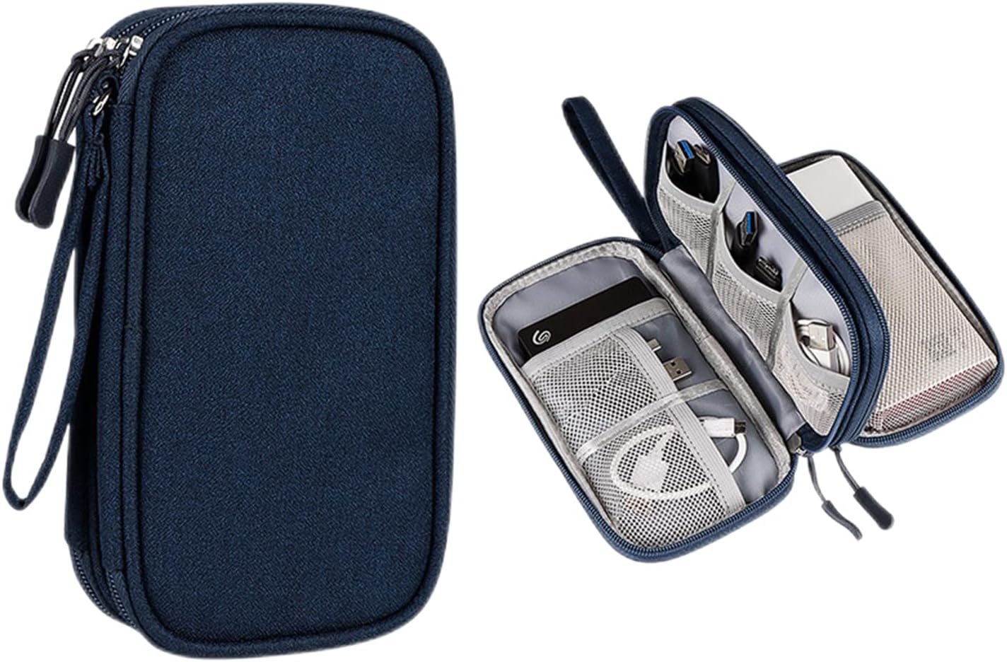 Kabeltas Kleine, Kabels & Accessoires Tas, Elektronica Accessoires Organizer, voor Accessoires, Mobiele Telefoon, Oplaadkabel, Powerbank, USB-sticks, SD-kaarten - Image 4