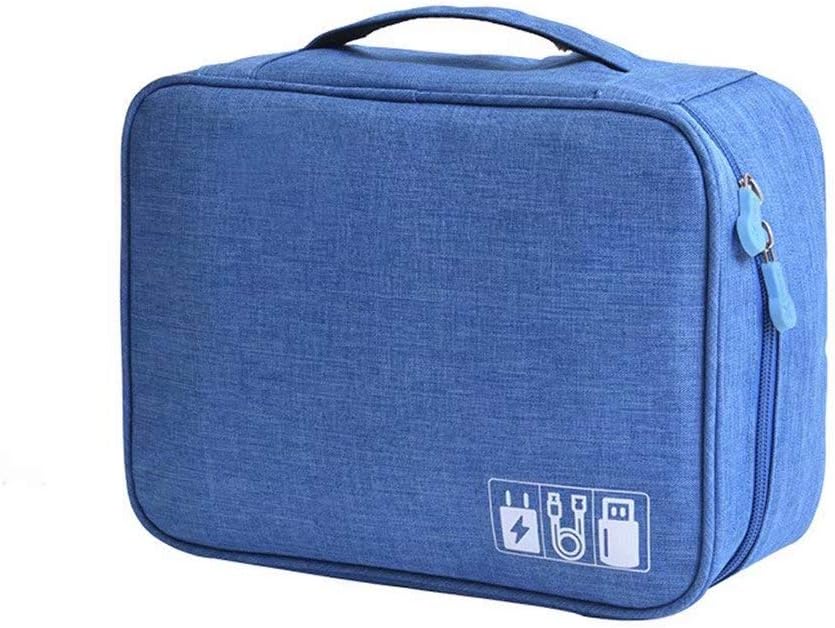 Creatwls Reiskabel organizer tas, elektronica accessoires organizer tas met dubbele rits, draadkabel organizer tas universele reistassen waterdicht - Image 2