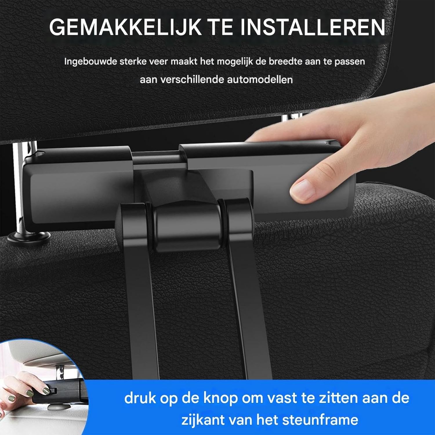 Cell Phone Car Mount, Backseat Smart Phone Support, 6.29x5.9x1.88 Inches Space-Saving Tablet Stand, Vehicles Must Haves for Travel, Navigation and Daily Life - Image 9