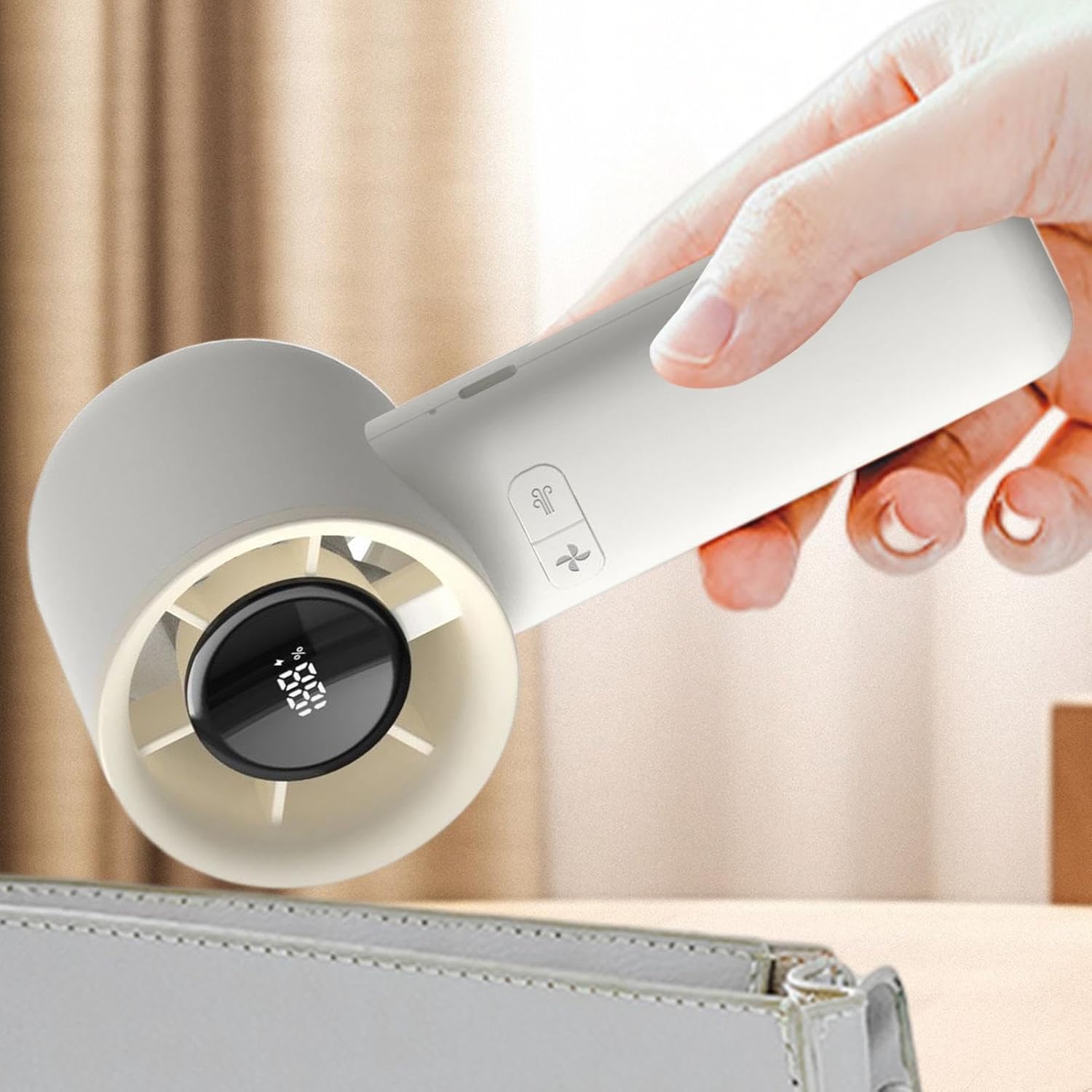 Handheld Portable Fan, 2.4x2.01x6.54 Inches, Makeup Cooling Tool for Desk, Personal Electric Fan for Sports, School, Travel, Outdoors, Hiking, and Daily Use. - Image 8