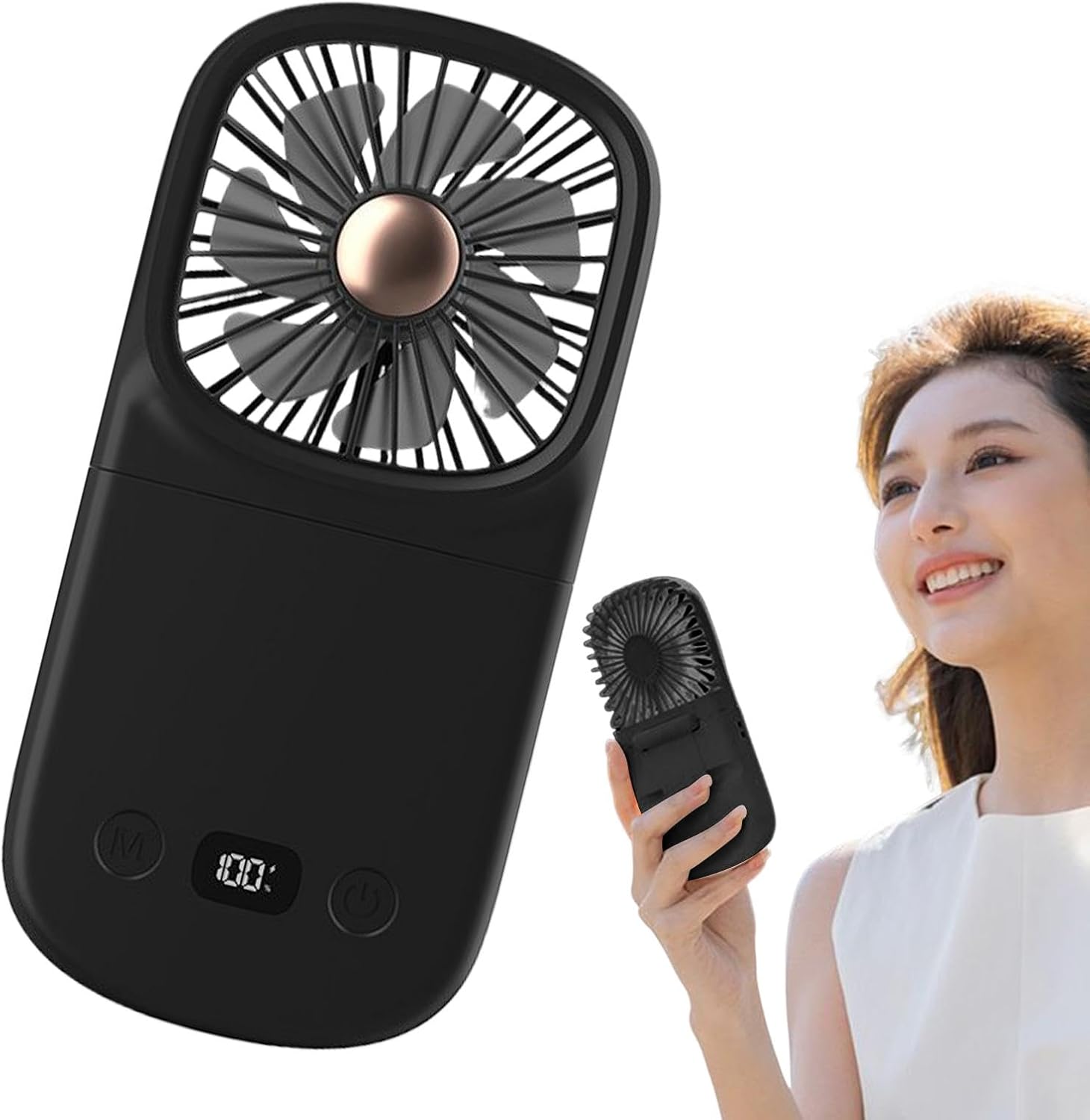 Portable Handheld Fan, Folding Desk Fan, Cooling Blower Gadget with Compact, Portable Design and Adjustable Speeds for Travel, Offices, and Home Use, 1 Set - Image 9