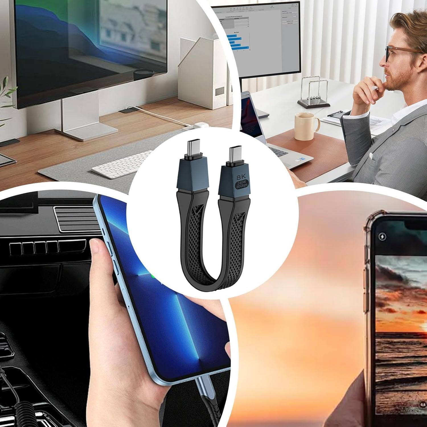 Usb Charging Cable, Type-C Charger Cord, Fast Charge Usb C Cable, Lightweight Power, High-Speed, Ideal For Smartphones, Tablets, Laptops, Reinforced Materials - Image 6