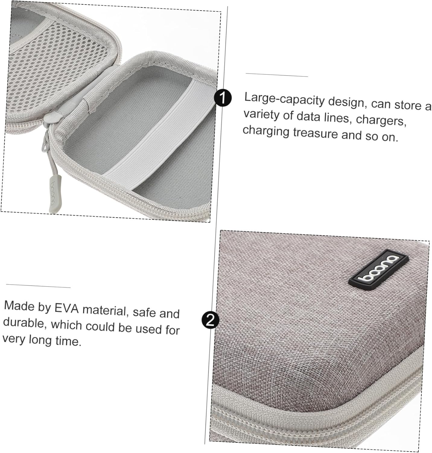Elektronica Reisetui Reisadapter Tassen Organisator Oordopjes Houder Reiskabel Organisator Elektronische Accessoires Organisator Telefoonhoes Digitale Gadget Apparaat Opbergtas Cabilock - Image 5