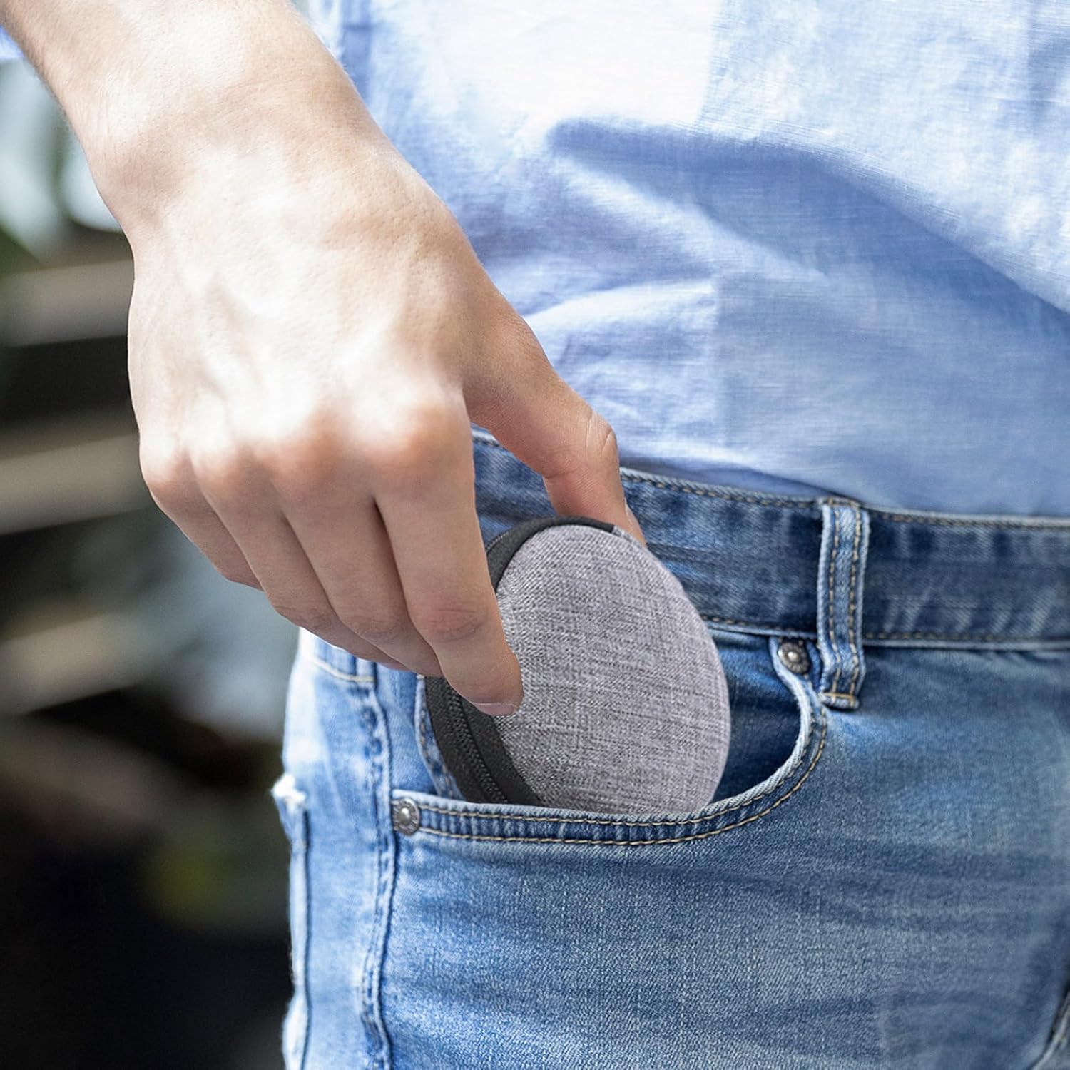 Kleine elektronische organizer - Solid Color Electronic Accessories Carry Cases - Elektronische reisverpakkingsorganisator Travel Digitale accessoires Storingszak voor oplader, oortelefoon - Image 3