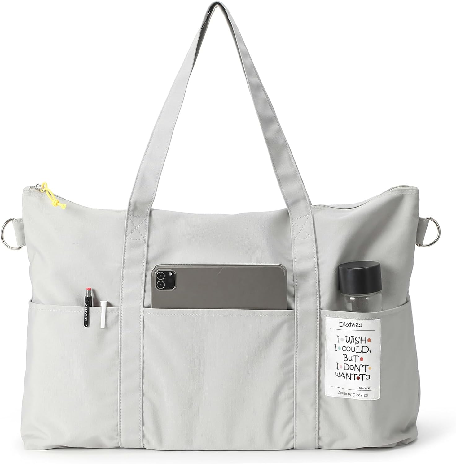 Reistas Sport Duffel Bag,Gym Tote tas,Weekender Overnachting Tas, Grijs, Duffel Bag, Modern design - Image 4