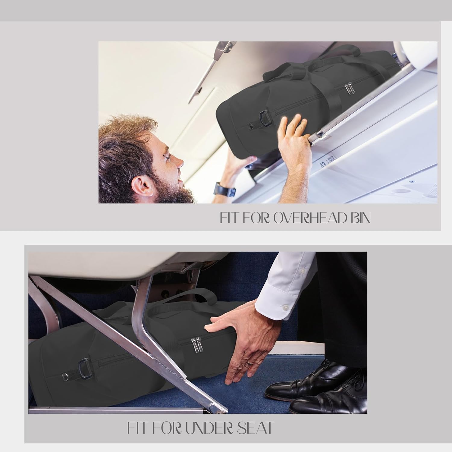 Handbagage voor Ryanair 40x20x25 Cm Cabinetas Onder Seat Cabin Bagage Opvouwbare Reistas voor Easyjet 40x36x20 Cabine Bagage Weekendtas Sporttas 20L/28L Handtassen met Schouderband - Image 4