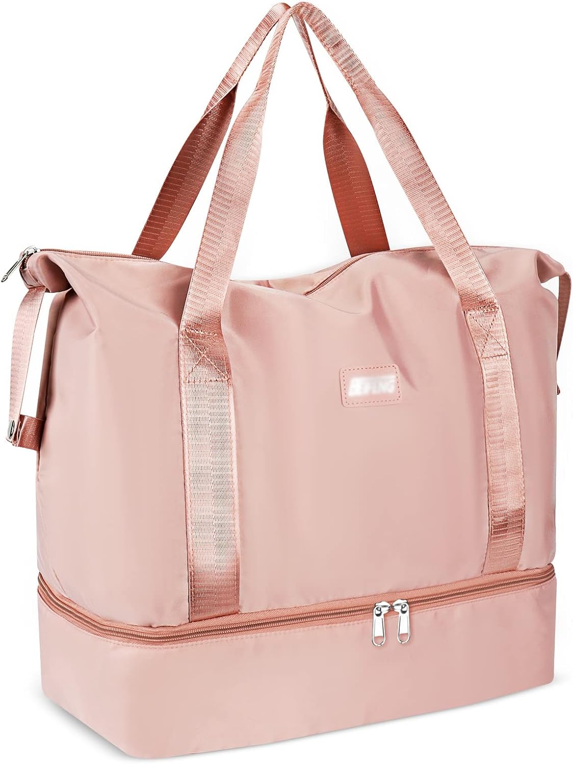Reistas, CS COSDDI 36 l, weekendtas met trolleymouw, droge en natte compartimenten, sporttas, gym, waterdicht, shoppingtas, handbagage, voor mannen en vrouwen, weekendtas, draagtas, ziekenhuistas, #01 Roze - Image 5