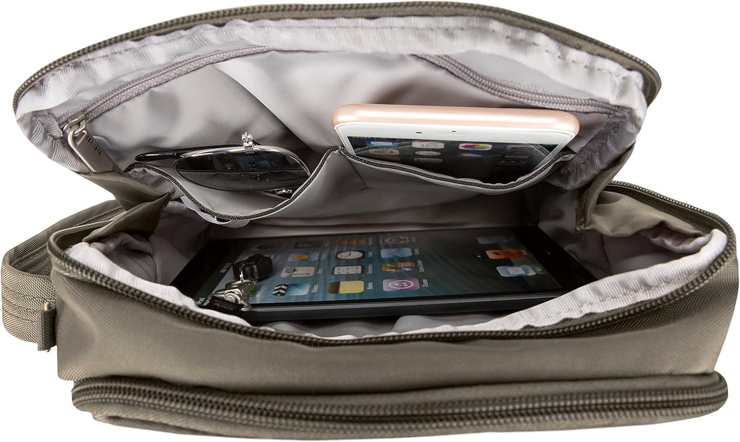 Travelon Klassieke reistas tegen diefstal, Nootmuskaat, 8 x 9.5 x 3.5 - Image 6