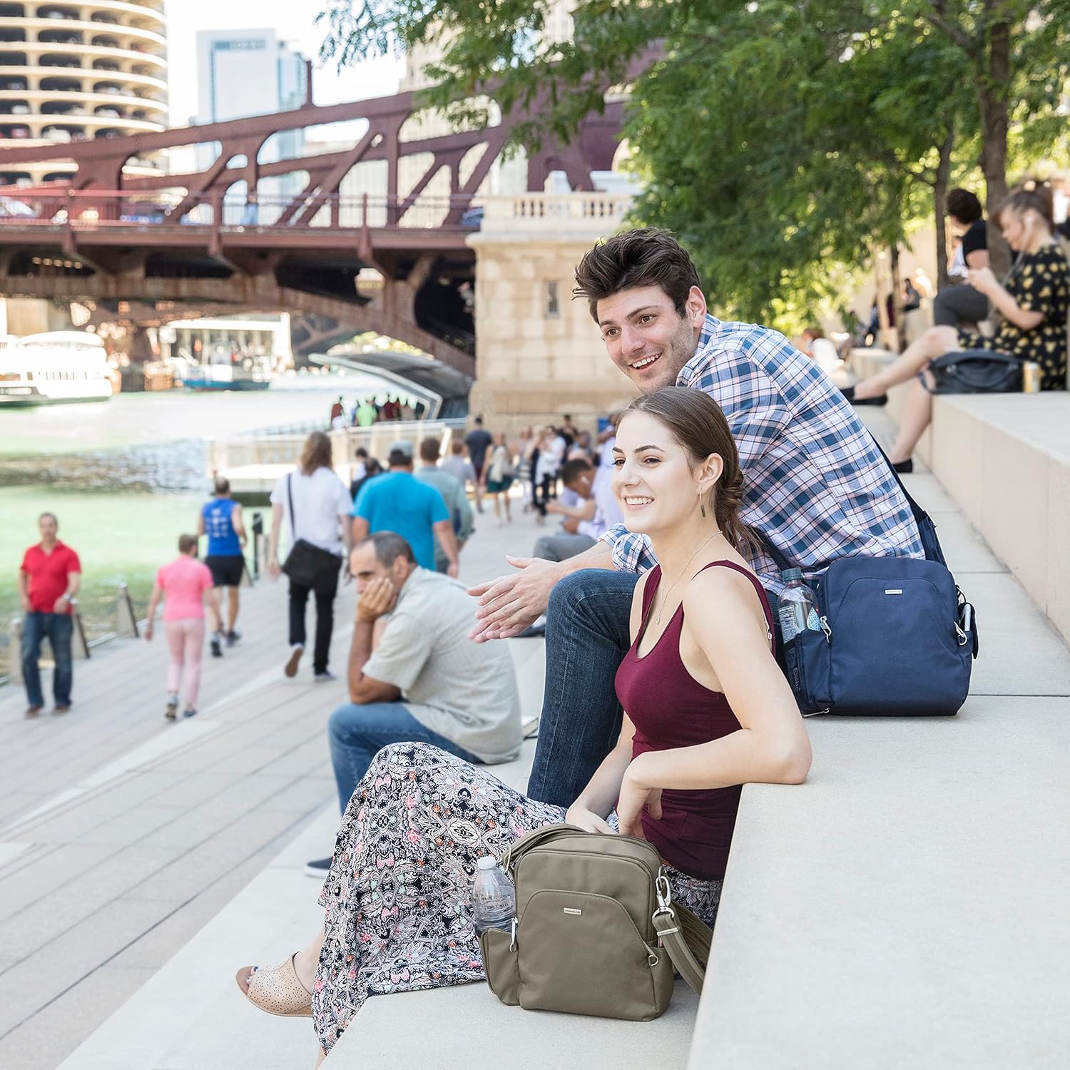 Travelon Klassieke reistas tegen diefstal, Nootmuskaat, 8 x 9.5 x 3.5 - Image 12