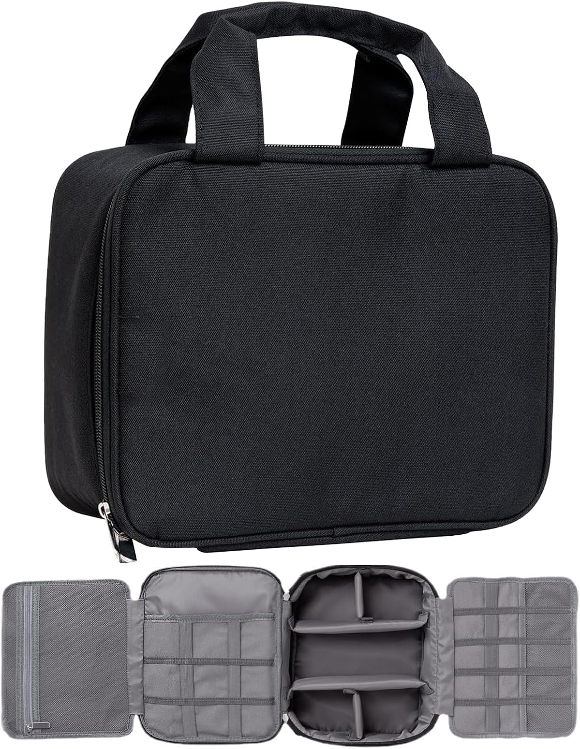 Electronics Organizer Travel Case | Reiskas Snoertas Opbergtas | Multi-layer Reis Elektronische Organisator, Opslagorganisator Voormet Een Ruim Interieur En Meerlagig Ontwerp Elektronische Accessoires - Image 2