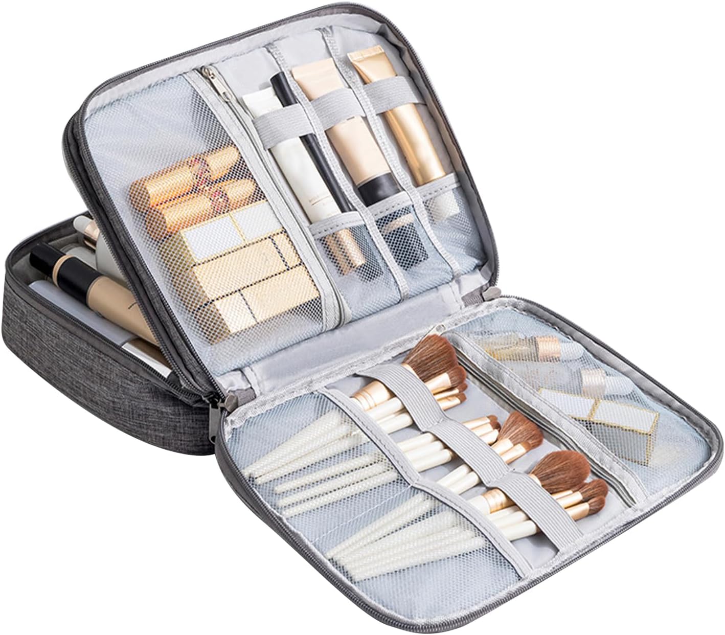 Elektronica-organizer, opbergkoffer, 11,02 inch multifunctioneel reissnoer, schokbestendige gadgettas met 3 compartimenten met ritssluiting voor kabels, opladers, make-up en, Enkele Attribuut - Image 2