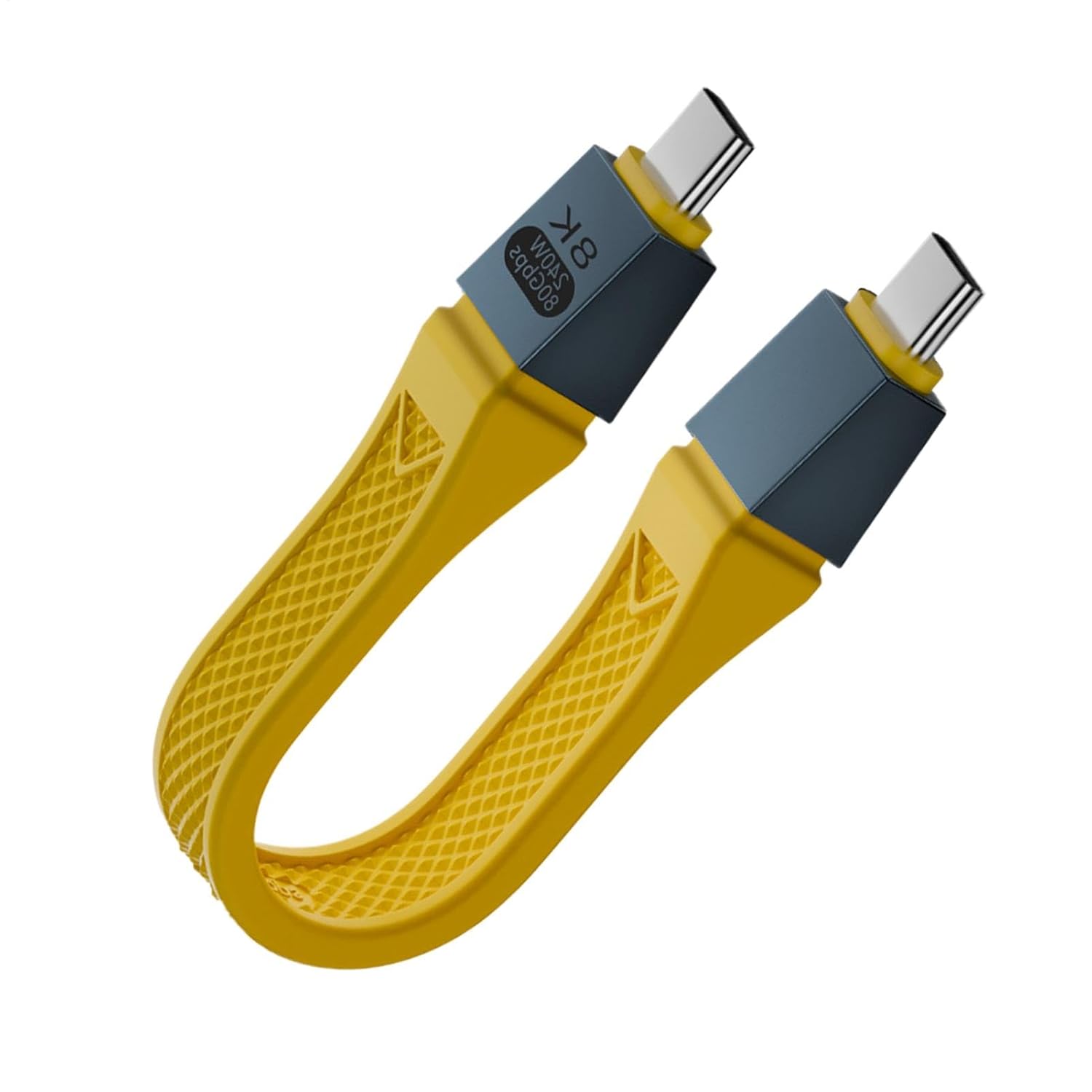 Phone USB Cable, 80gbps High-Speed Data Transfer, 5.12 Inches, Fast Charging Cord, Lightweight C Port Charger Cable for Smartphones, Tablets, Laptops, and USB C Devices - Image 2