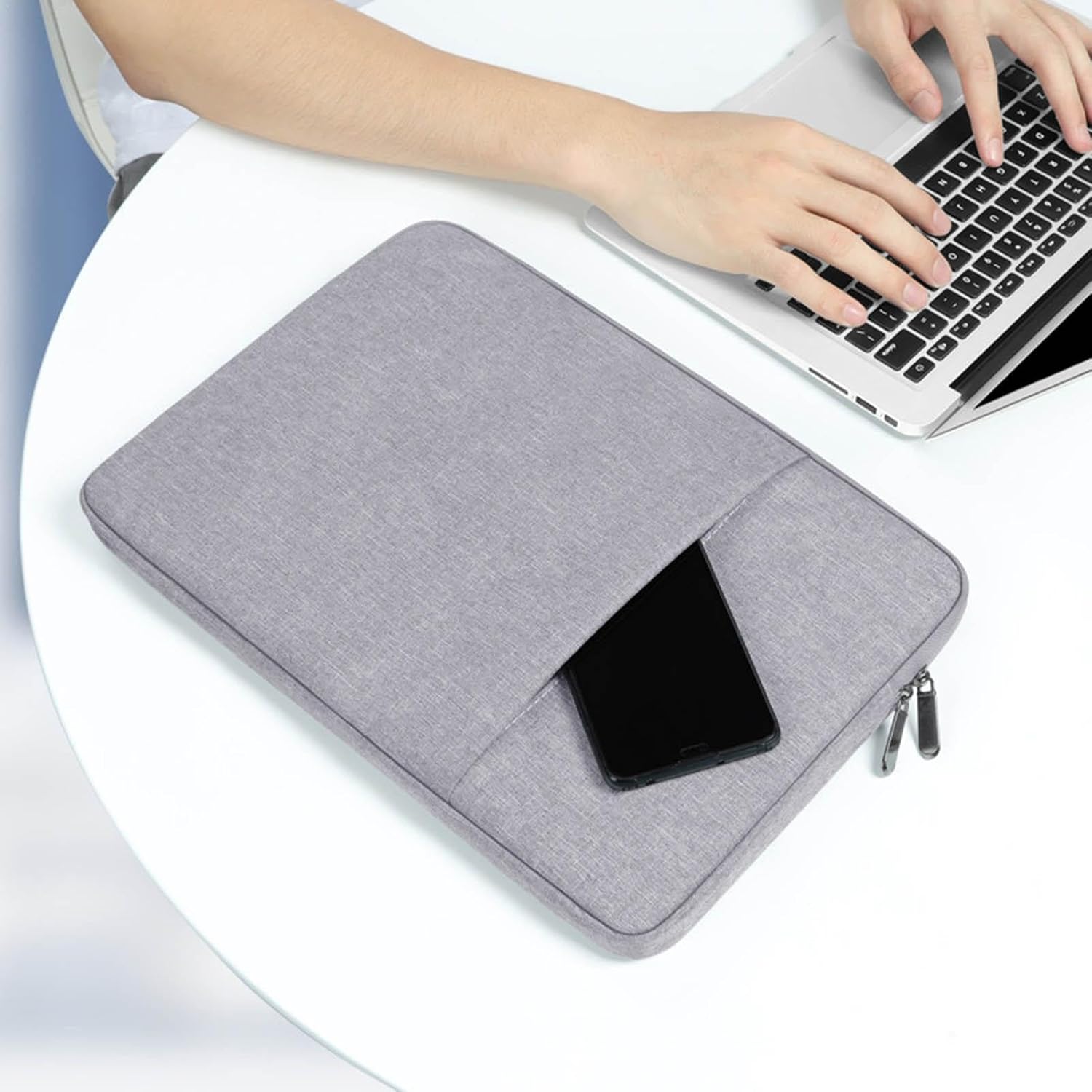 Laptop Organizer Pouch - Compact Travel Gadget Opbergtas, Duurzame Tech Organizer | Veelzijdige Elektronica Kabels Organizer, Waterdichte Rits Tas voor Thuis, Reisadapters, Laders, Usb Drives, - Image 3