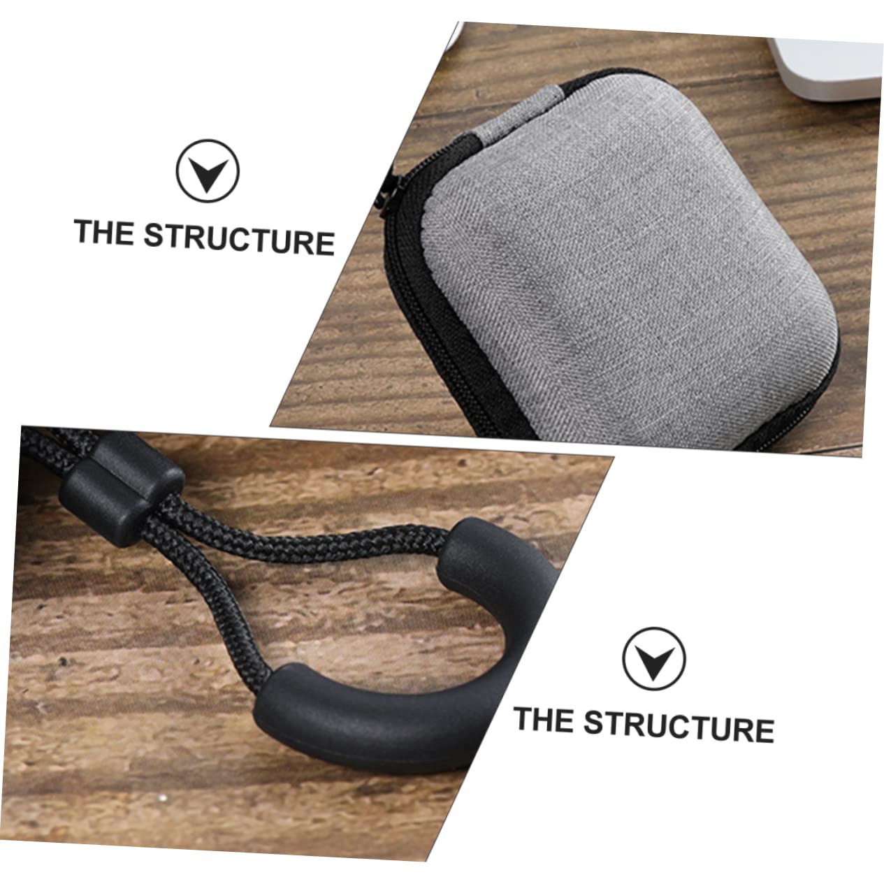 Gatuida Gegevensopslagpakket Binddraad Organisator Oortelefoon Draagtas Elektronische Reistas Oordopjes Geval Oordopjes Opbergtas Niet-geweven Stof Reizen Elektronisch Pakket Kabel - Image 3